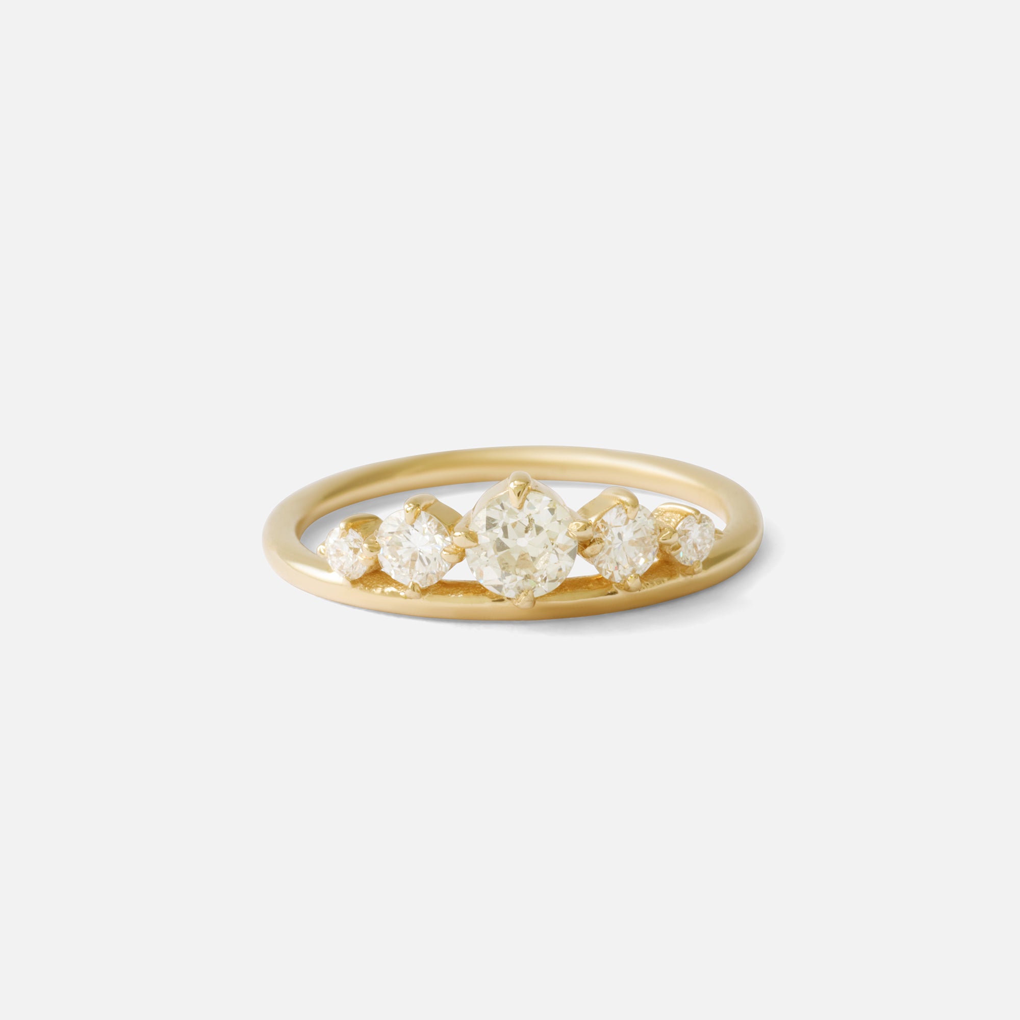 5 Stone Diamond Ring By Nishi