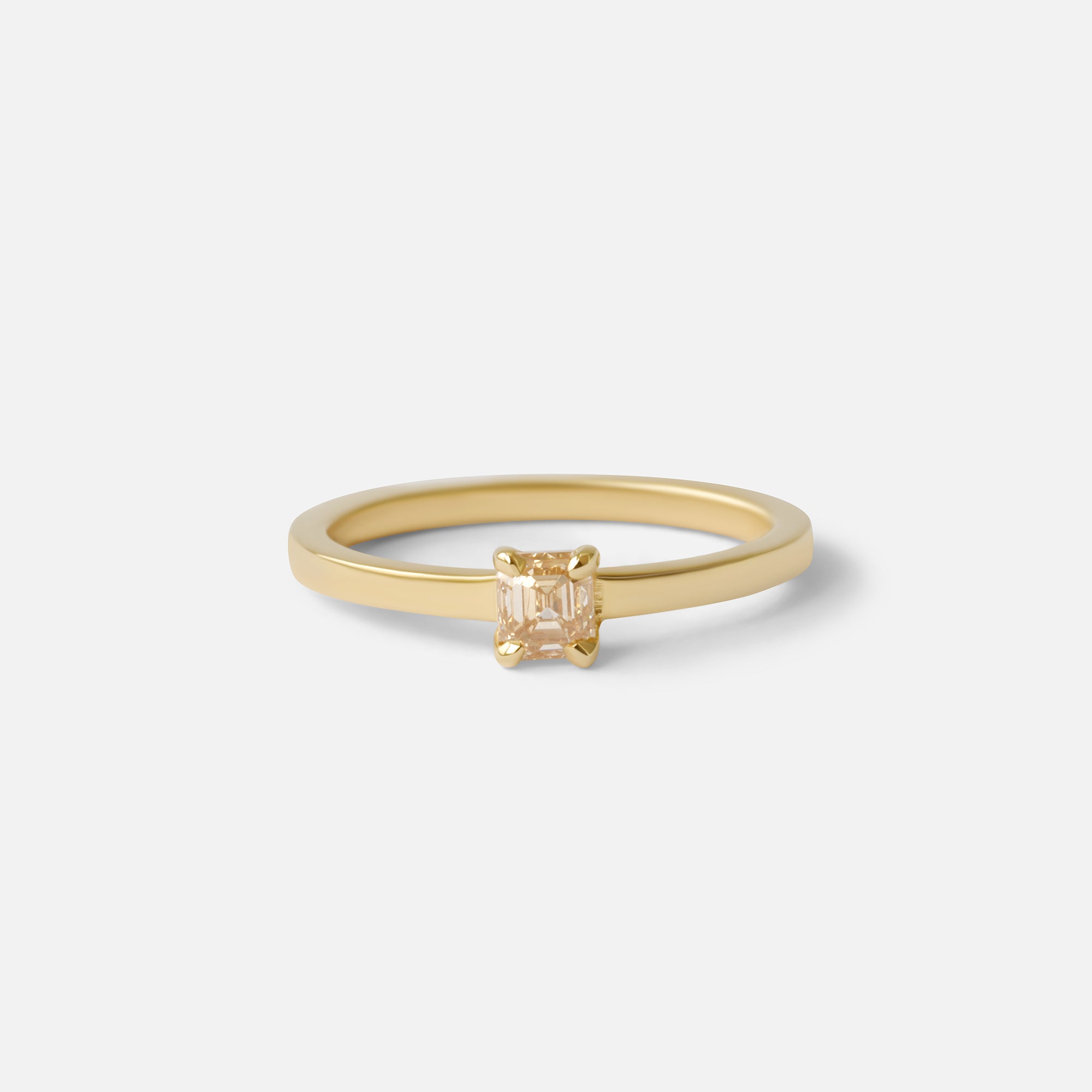 Solitaire Ring / Square Cut Diamond By Nishi