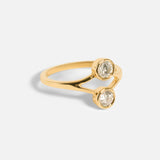 Side view of Diamond Mirror Ring by Nishi