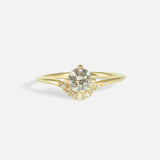 Front view of Luna Diamond Ring by Nishi