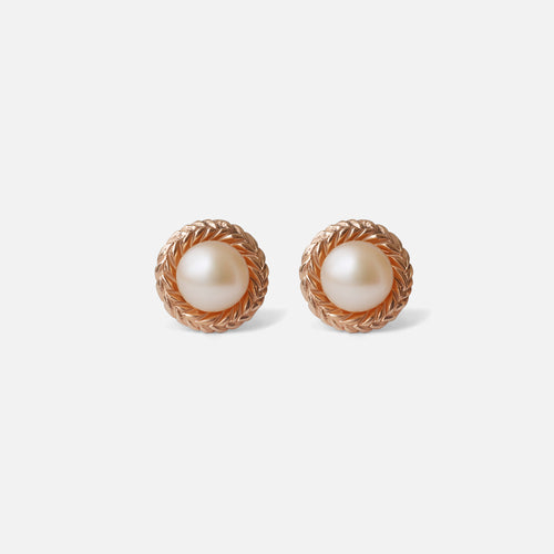 Braided Wreath Studs By O Channell Designs in earrings Category