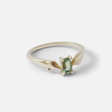 Side view of Mirror Ring 1 / Sapphire By O Channell Designs