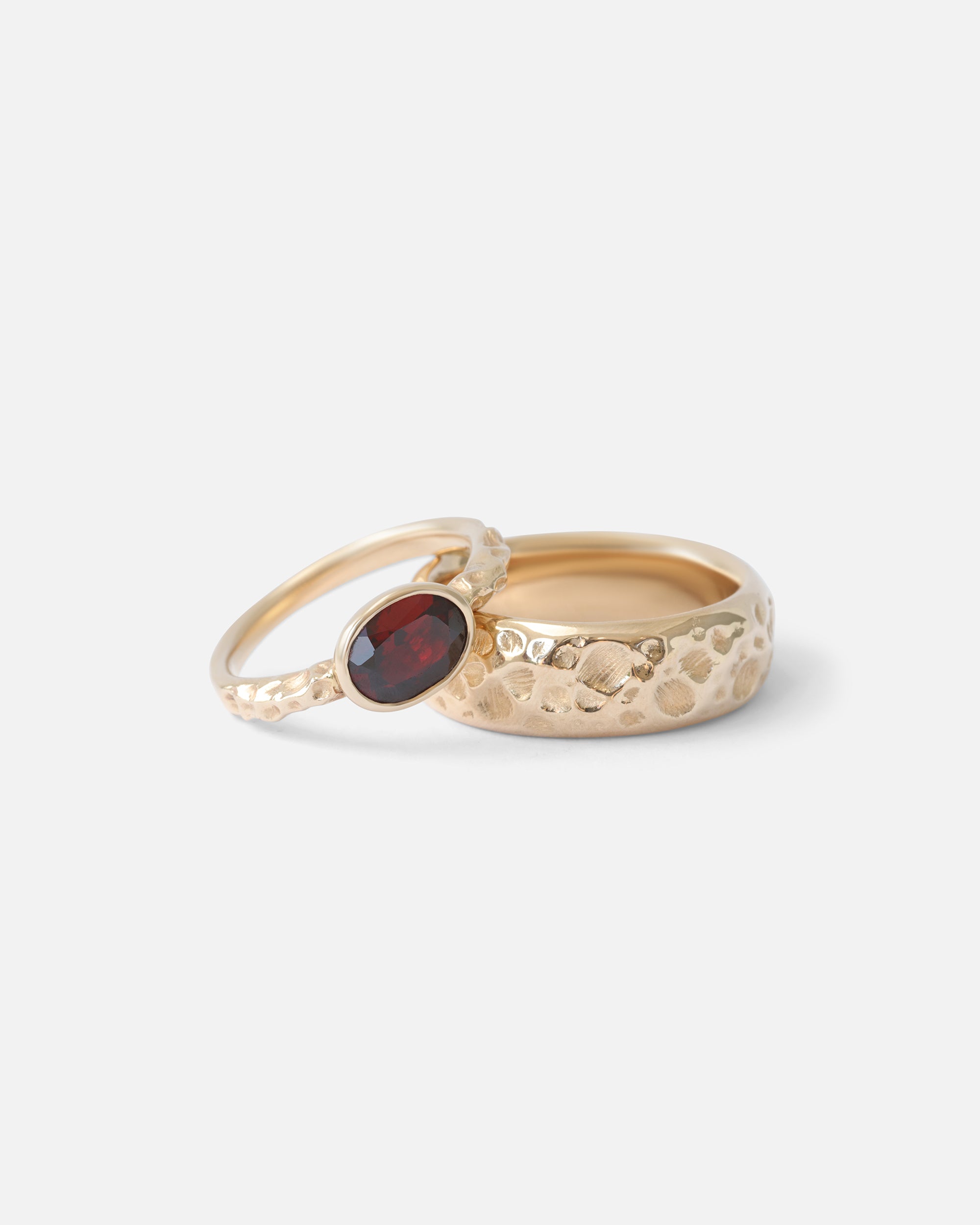 Rough Water Ring / African Garnet By O Channell Designs
