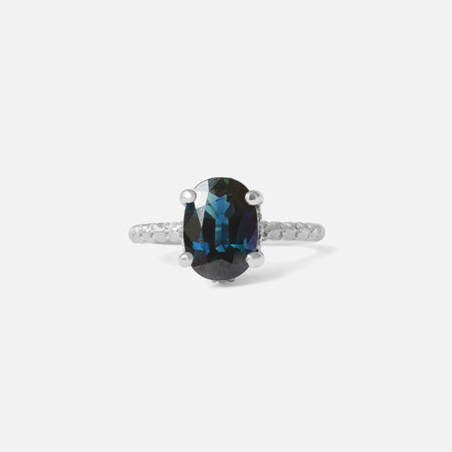 Oval Sapphire / Ring By fitzgerald jewelry in ENGAGEMENT Category