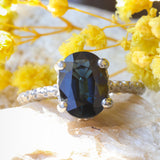 Lifestyle shot of Oval Sapphire / Ring