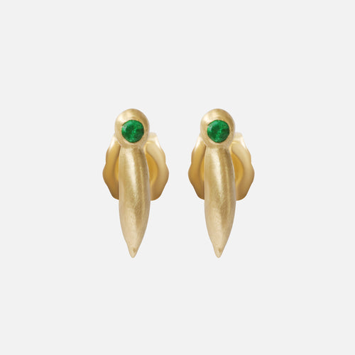 Emerald Bug / Studs By Tricia Kirkland in earrings Category