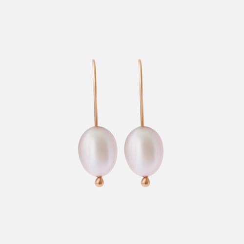 Pink Pearl / Drop Earrings By Tricia Kirkland in earrings Category