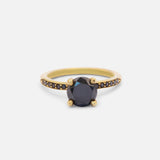Front view of Imperatrix / Black Diamond Ring