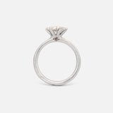 Profile shot of Imperatrix / Marquise Salt & Pepper Diamond Ring