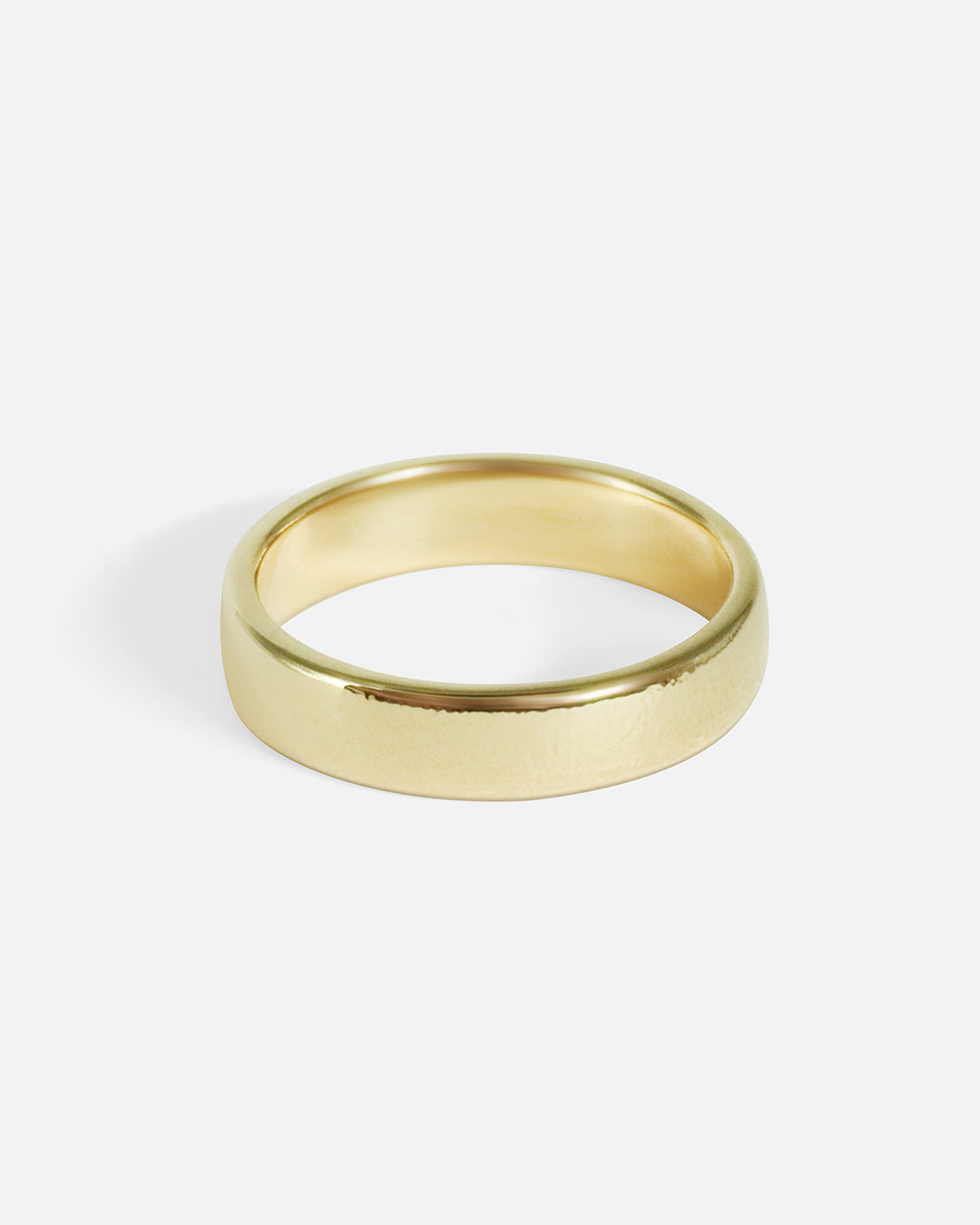 Side view of All that Glimmers Band / 5mm in 14k yellow gold by Young Sun Song