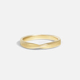 Front view of Hwan Twist Ring by Young Sun Song in 14k Brown Gold