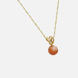 Side view of Reflections Pendant / Yellow Sunstone by Young Sun Song