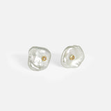 Side view of Keshi Petal Studs / III by Ariko