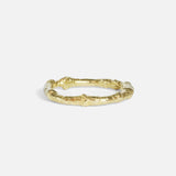 Front view of Bone Tree Band / Large in 14k yellow gold by Ides