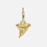 Front view of Mini Mega Crusher Charm in 14k yellow gold by Ides