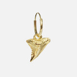 Side view of Mini Mega Crusher Charm in 14k yellow gold by Ides