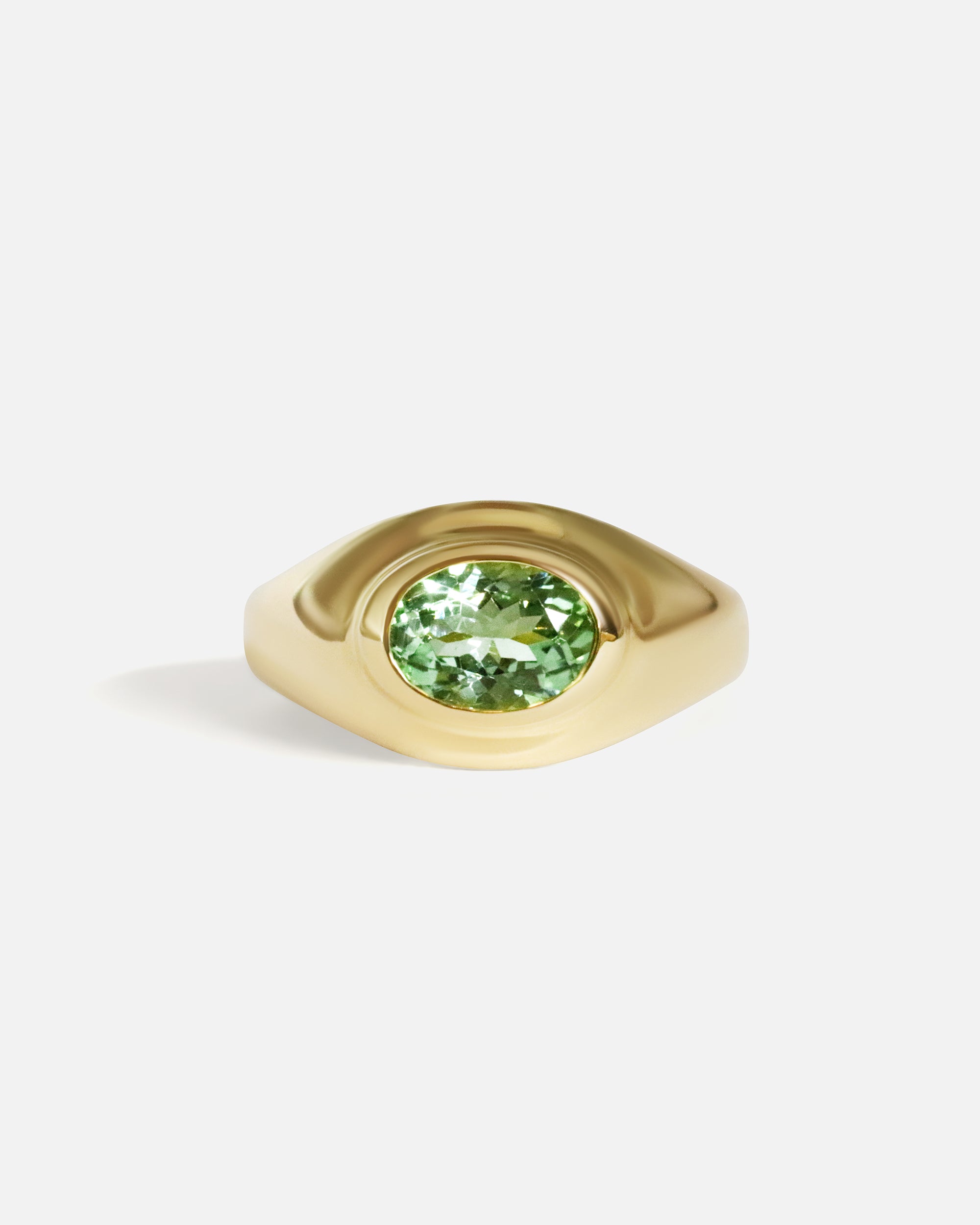 Front view of Easy Ring in 14k yellow gold by tmrw days