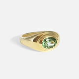 Side view of Easy Ring in 14k yellow gold by tmrw days