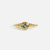 Front view of Hunny Ring in 14k yellow gold by tmrw days