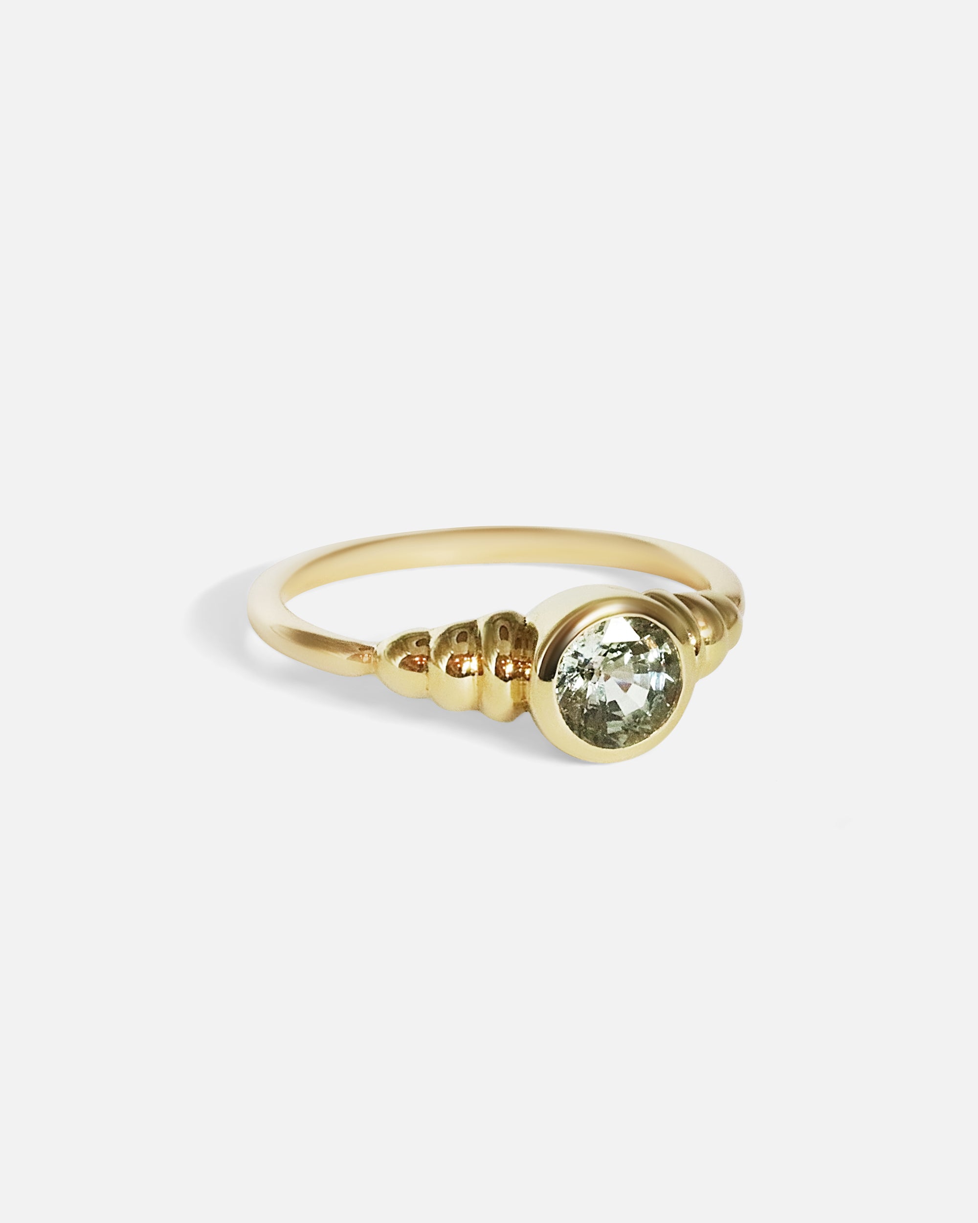 Side view of Hunny Ring in 14k yellow gold by tmrw days