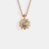 Front view of Skull Drop Down Pendant in 18k Red Gol