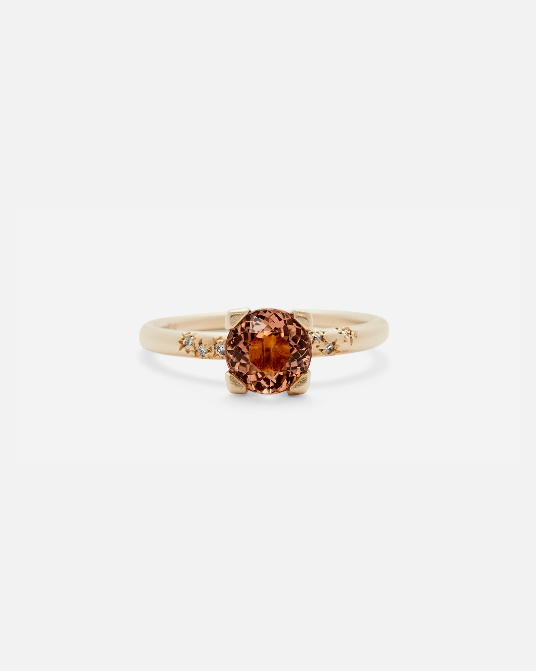 Orange tourmaline ring deals