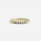 Round Band / Pave 6 Grey Diamonds By fitzgerald jewelry