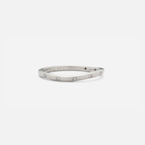 Wave Band / Flush 8 Diamonds By fitzgerald jewelry