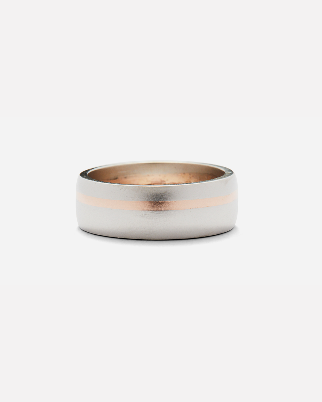 Dome Band / Wide 2-Tone By fitzgerald jewelry