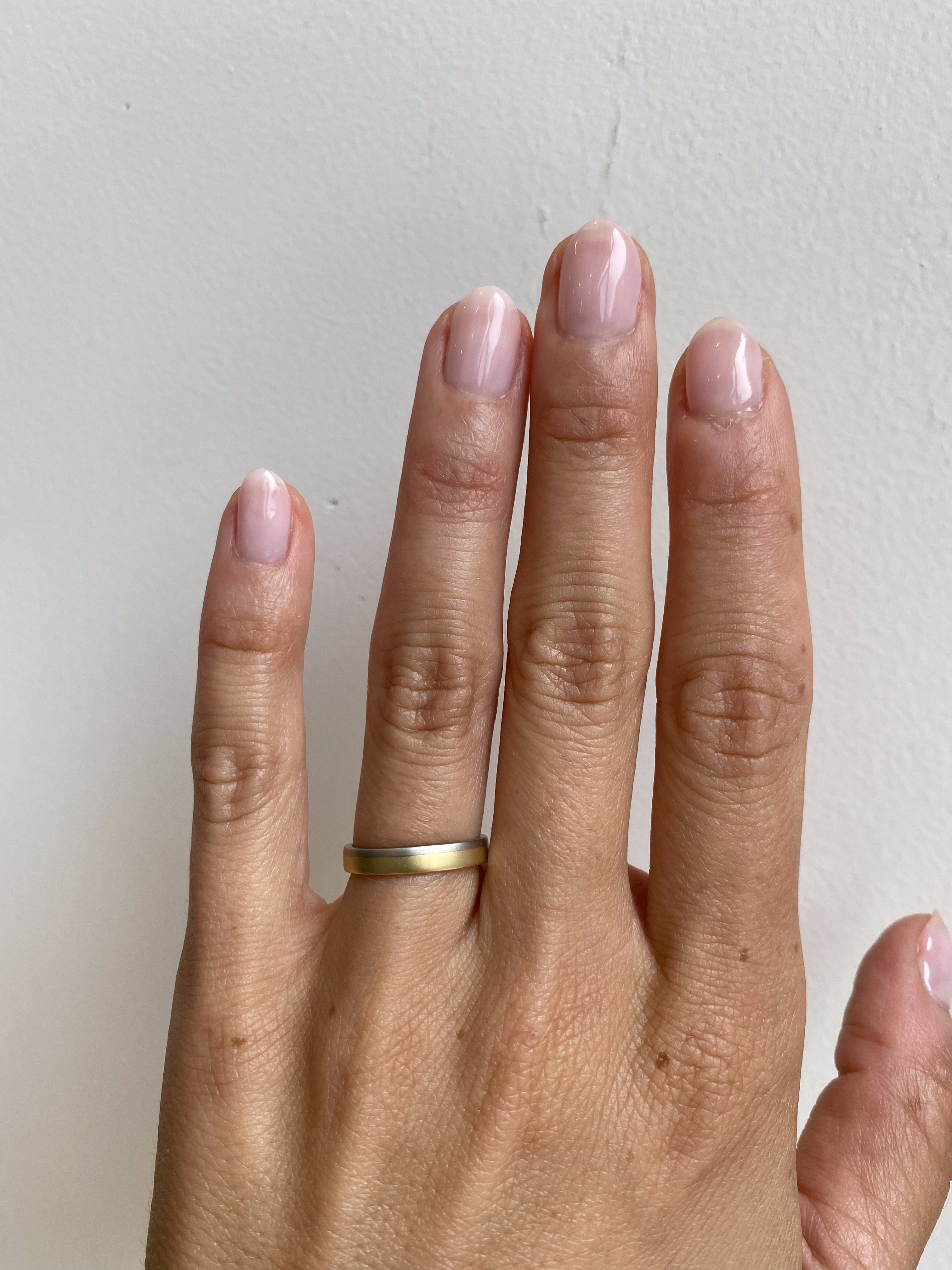 Flat Band / 2-Tone By fitzgerald jewelry