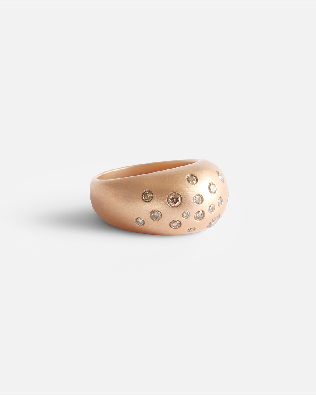Dome / Multi-Diamond Ring By Hiroyo