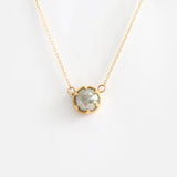 Rose Cut Grey Diamond / Pendant By Ariko