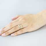 Bubble 1 / White Diamond Ring By Hiroyo
