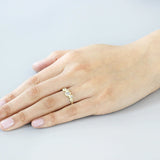Bubble 1 / White Diamond Ring By Hiroyo