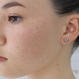 Cathedral / Rosecut Studs By fitzgerald jewelry