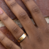 Flat Band / 7mm Wide 2-Tone By fitzgerald jewelry