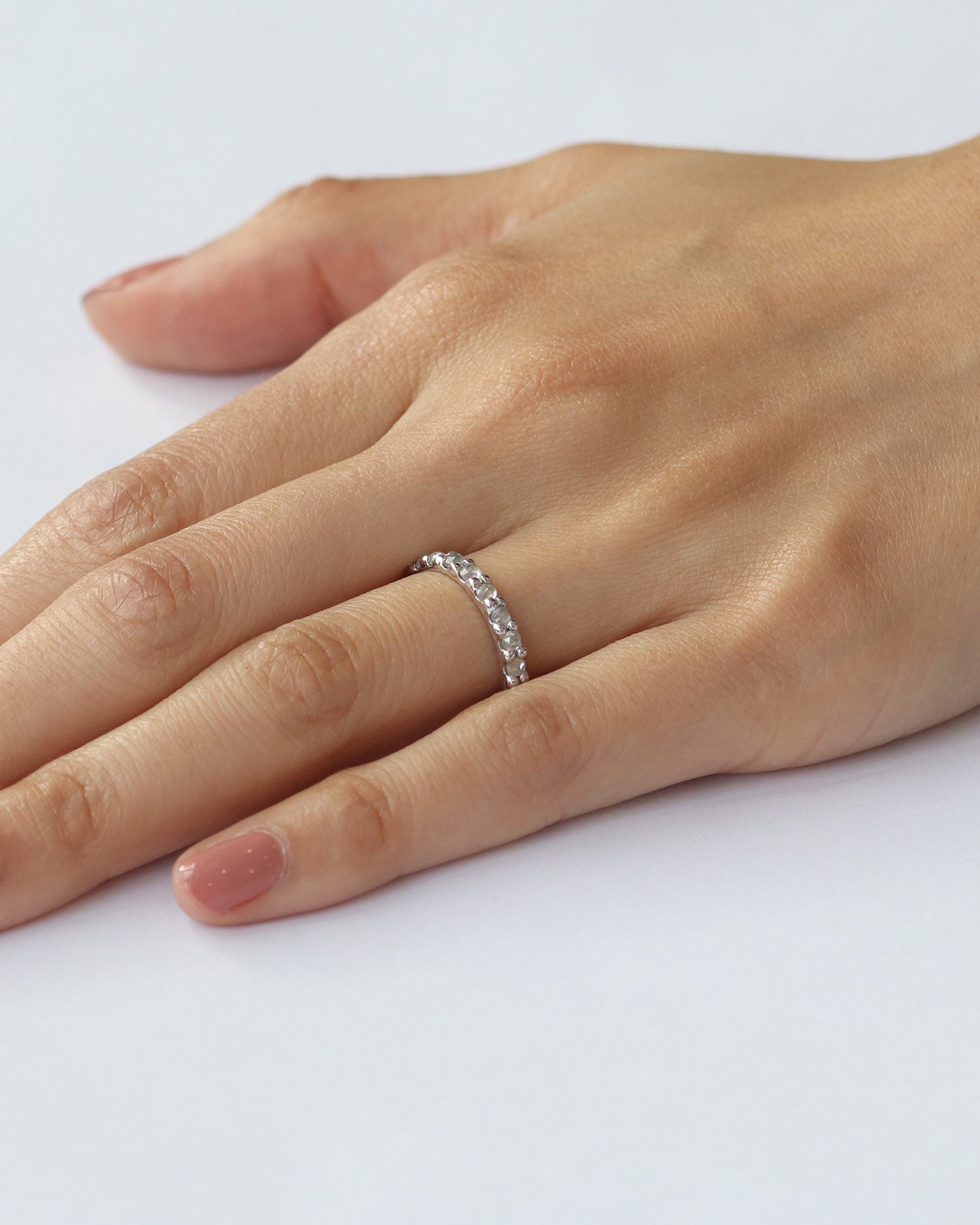 Dew / 2.3mm Rose Cut Diamond Ring By Hiroyo