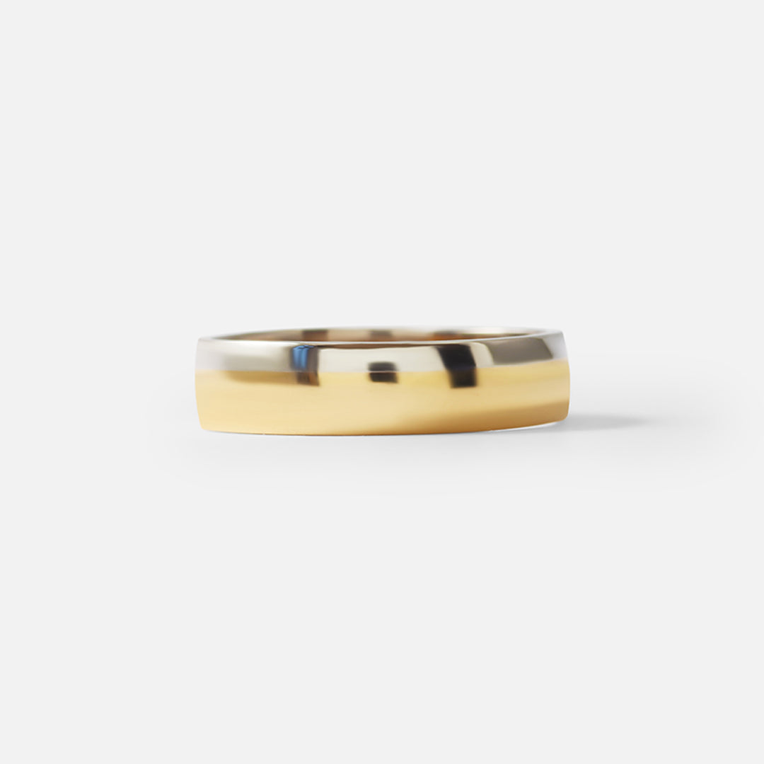 Slight Domed Band / 2-Tone By fitzgerald jewelry