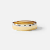Slight Domed Band / 2-Tone By fitzgerald jewelry
