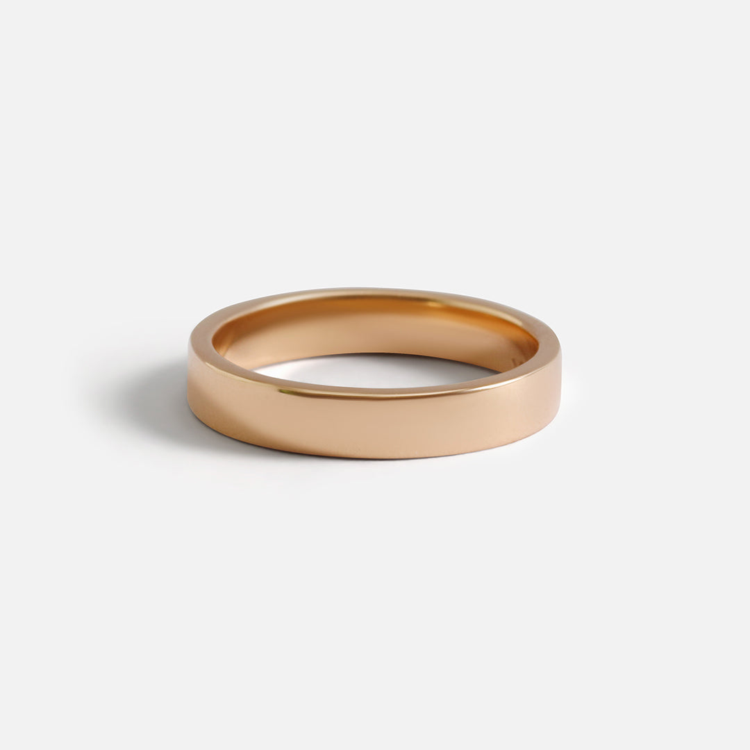 Flat Band / 3.5mm By fitzgerald jewelry
