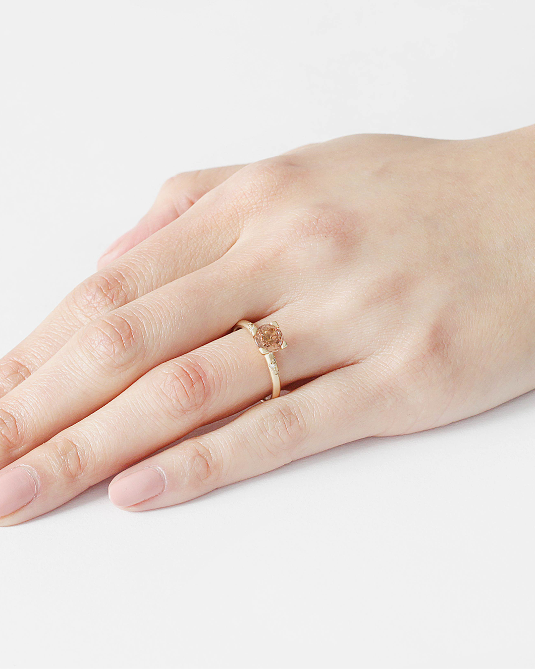 PM 3 Star / Orange-Pink Tourmaline By fitzgerald jewelry