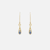 Silk / Gradient Blue Sapphire Earrings By Hiroyo