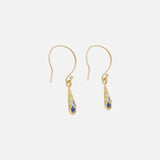 Silk / Gradient Blue Sapphire Earrings By Hiroyo