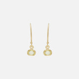 Silk / Rose Cut Yellow Sapphire Earrings By Hiroyo