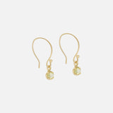 Silk / Rose Cut Yellow Sapphire Earrings By Hiroyo