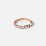 Alternate side shot of Dew / 2.3mm Brilliant Cut Diamond Ring in 18k Rose Gold