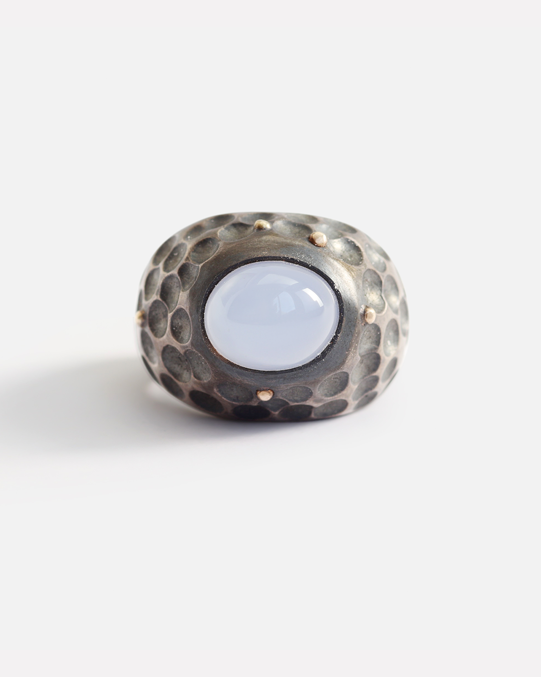 Honeycomb / Chalcedony Ring By fitzgerald jewelry