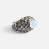 Honeycomb / Chalcedony Ring By fitzgerald jewelry