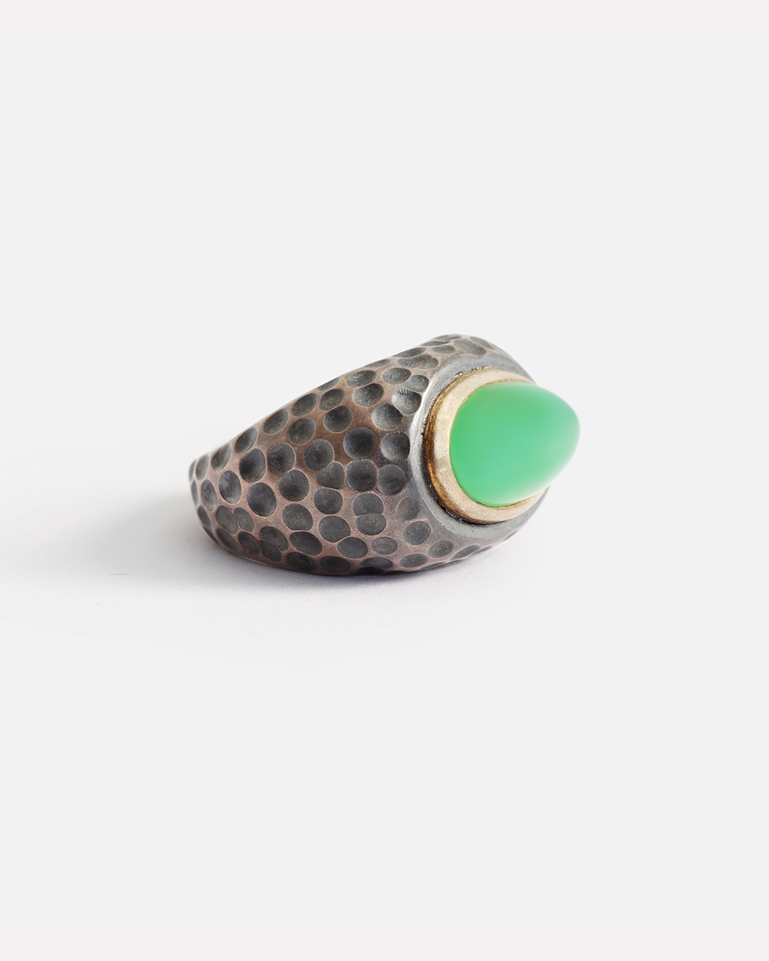 Honeycomb / Chrysoprase Ring By fitzgerald jewelry