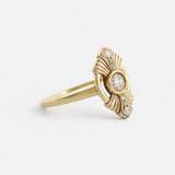Gatsby Ring / White Diamonds By Katrina La Penne